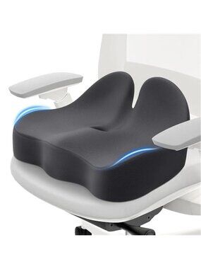 Memory Foam Seat Cushion Chair Car Office Tailbone Pain Relief Ergonomic Support